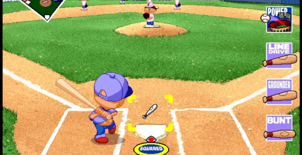 Pablo Sanchez is up to bat in Backyard Baseball 97