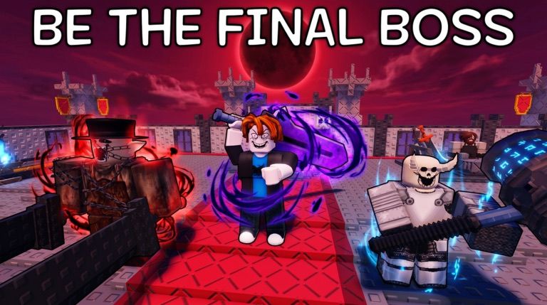 Be the Final Boss — blood-moon castle arena background artwork