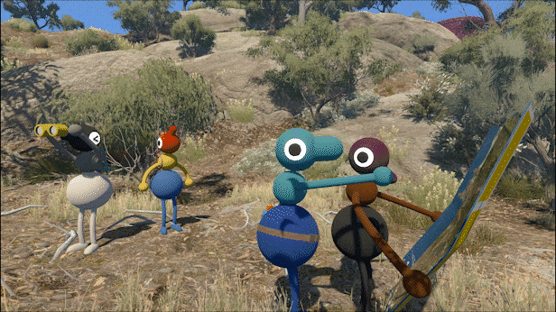 Gameplay GIF from Big Walk by House House