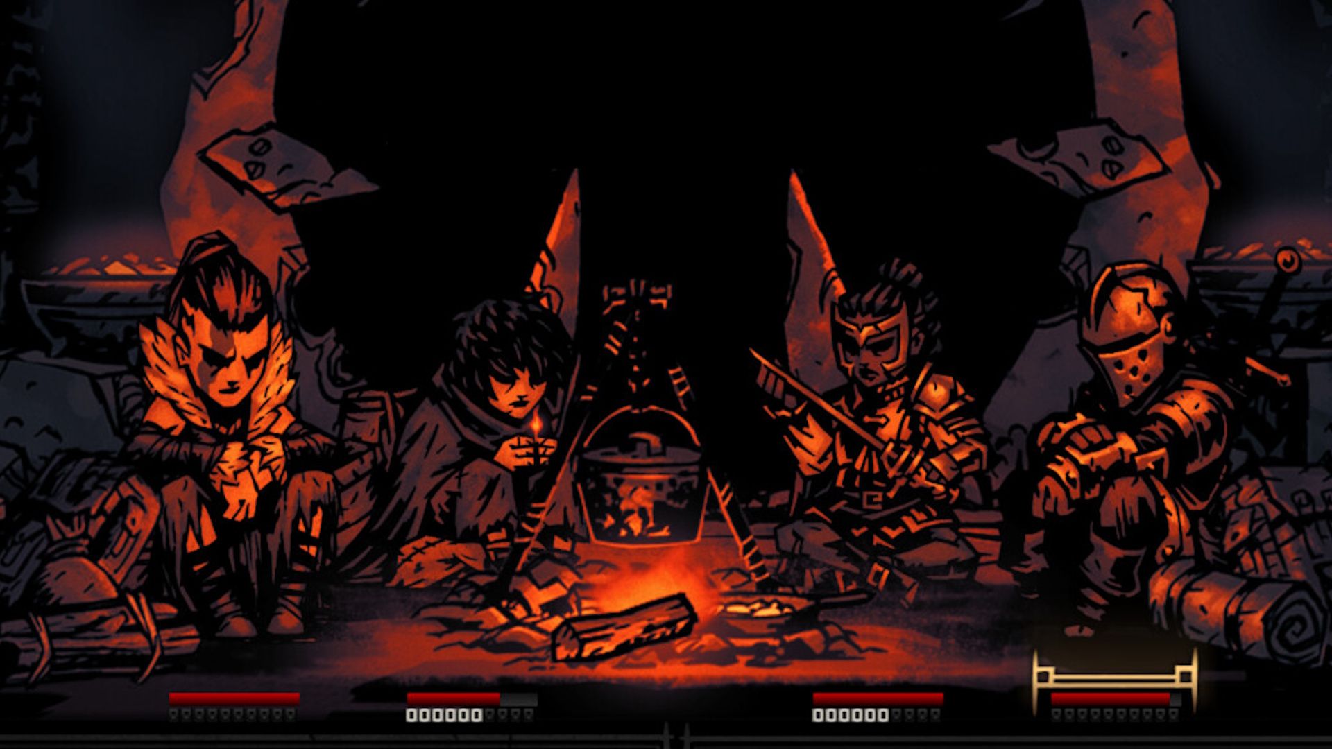 Darkest Dungeon: The Fire's Edge DLC screen