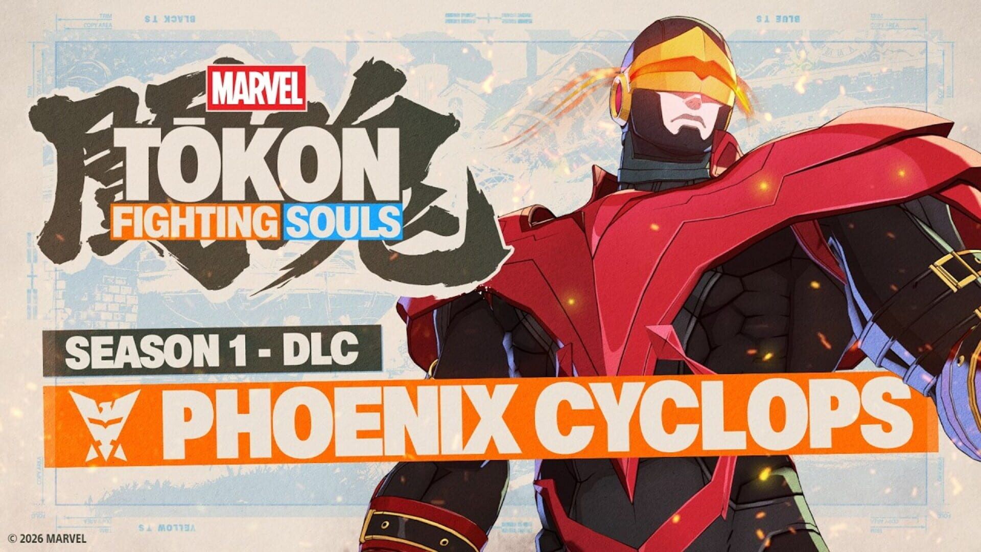 Marvel Tokon: Fighting Souls - Year 1 DLC Character: Phoenix Cyclops artwork