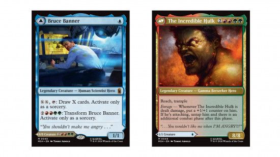 The MTG card Bruce Banner/ The Incredible Hulk