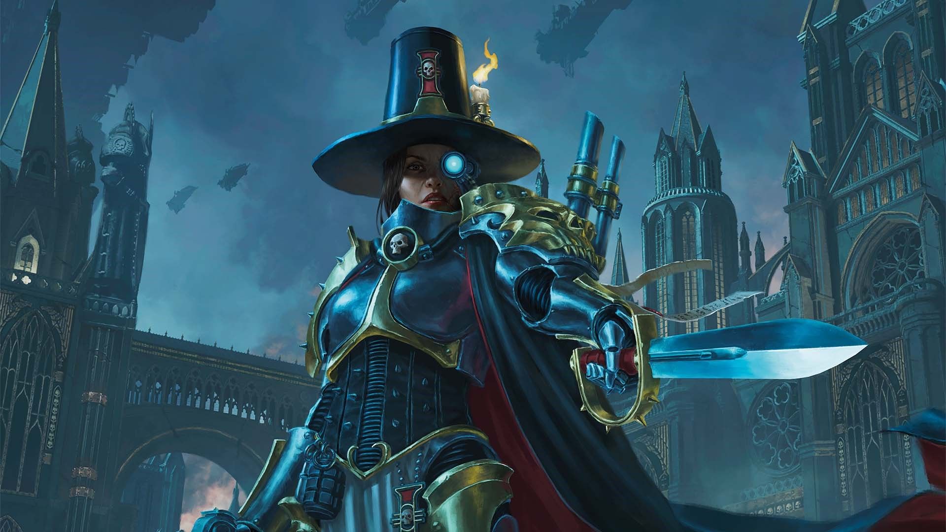 Magic: The Gathering Universes Beyond: artwork of Inquisitor Greyfax