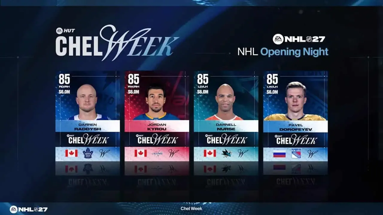 EA SPORTS NHL 27 CHEL Week 2 and Season Sim Results Revealed - Gamers Heroes