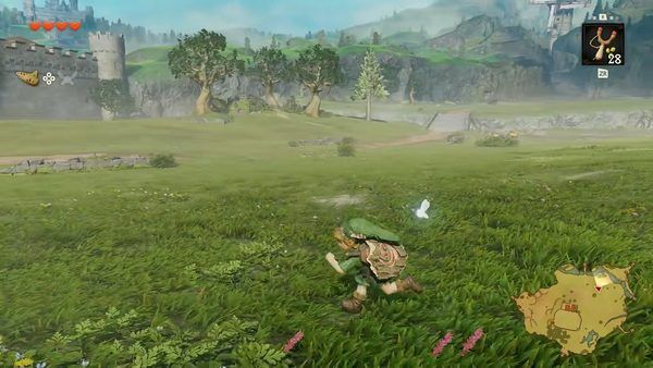 Young Link dashing across Hyrule Field in The Legend of Zelda: Ocarina of Time Remake