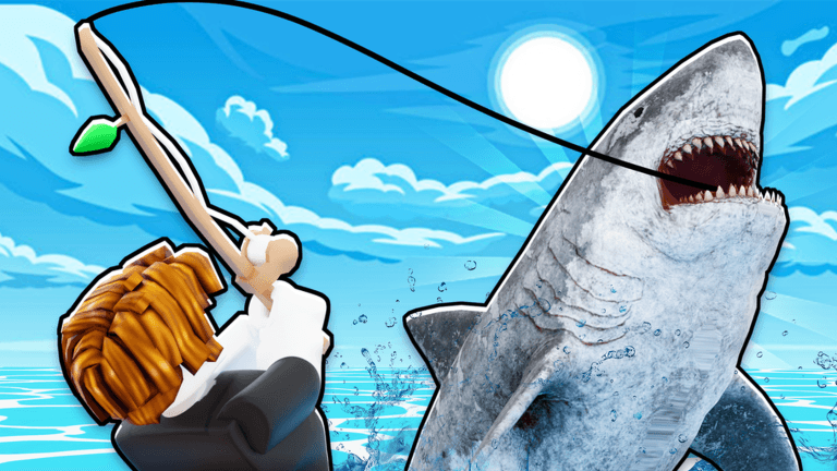 Pull a Lucky Fish official Roblox cover art