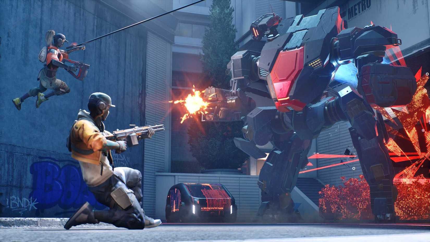 Empulse announcement key art from 1047 games featuring a mech