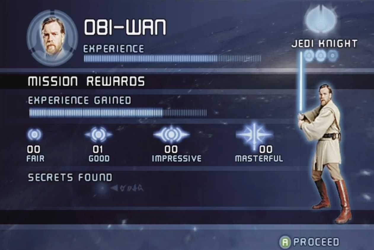 A screenshot of gameplay from Star Wars Episode 3 Revenge of the Sith.
