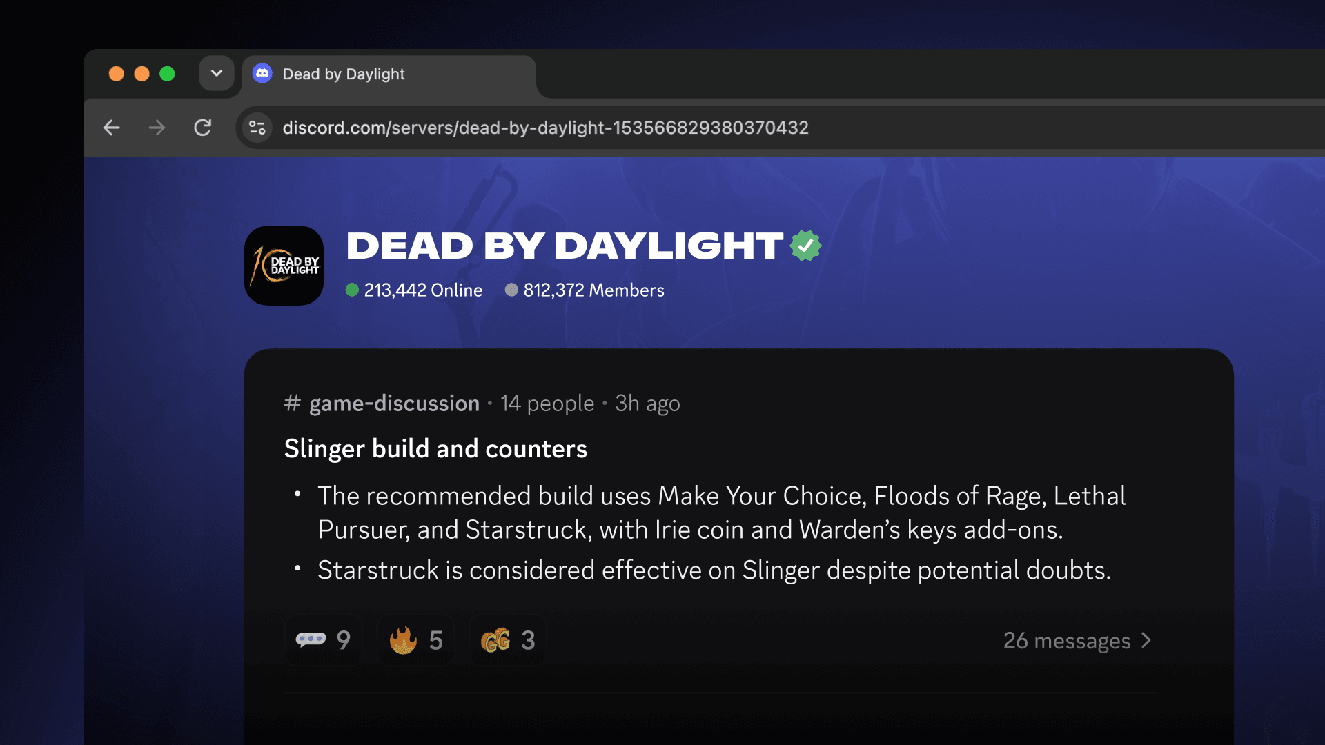 Discord Discoverable Server web search settings and examples.