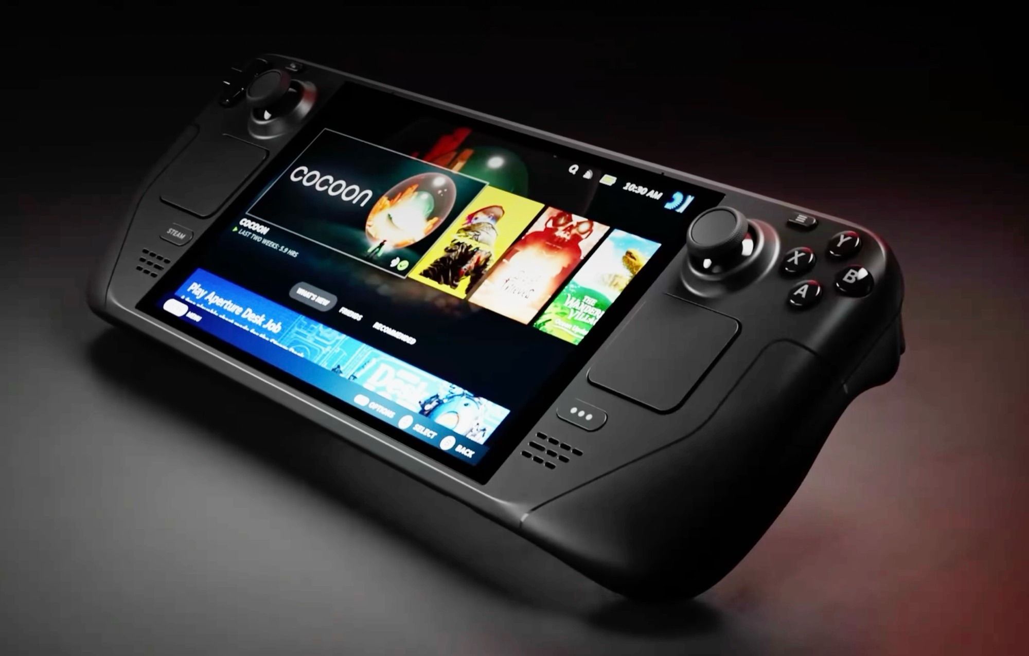 Steam Deck handheld gaming PC shown in Valve hardware coverage
