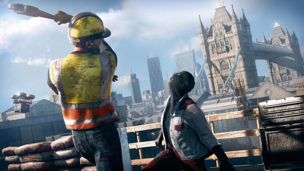 Official Watch Dogs: Legion wide promotional artwork showing the game’s ensemble of recruitable characters
