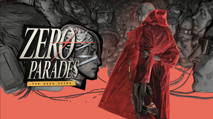 ZERO PARADES: For Dead Spies artwork showing a figure in a red coat with text FOR DEAD SPIES.